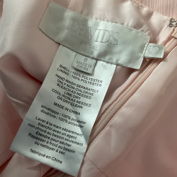 David’s bridal peach short dress size 8 - Picture 3 of 3